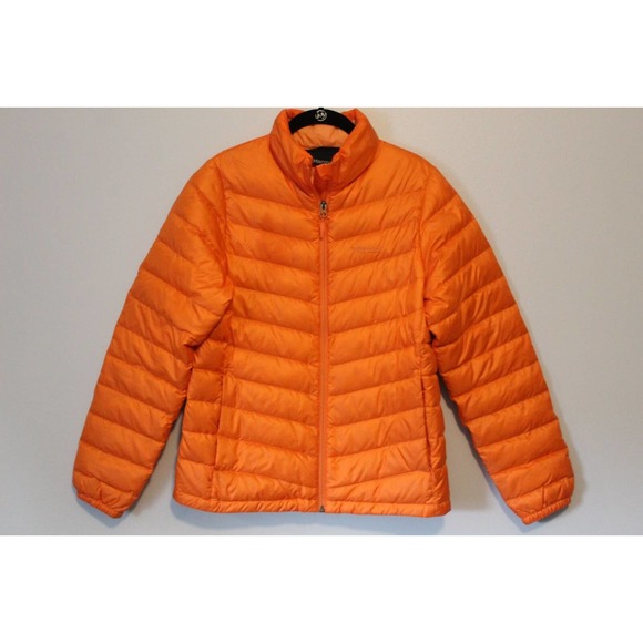 Marmot Jena Jacket Down Light 700 Fill Puffer Coat Orange Women's Medium H14327 - Picture 2 of 12